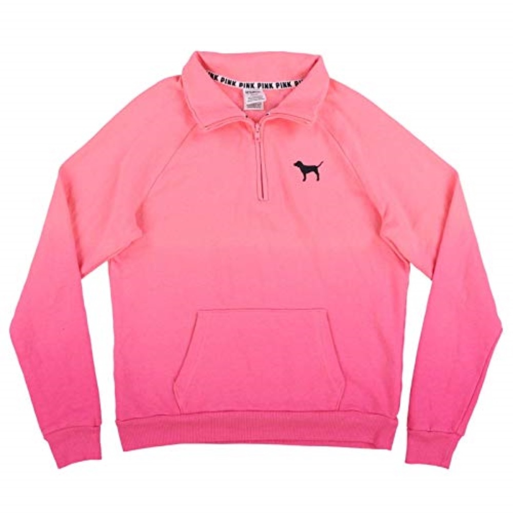🔮Victoria's Secret Pink Ombre Quarter Zip XS